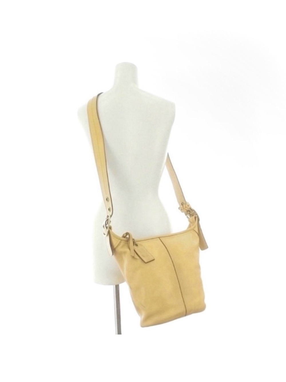 Coach Bleecker Bucket Duffle Tattersall Convertible F13353 Leather